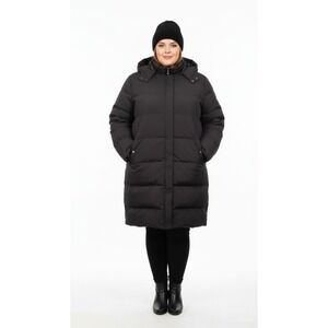 Black Wenven Puffer Woman Jacket 3XL